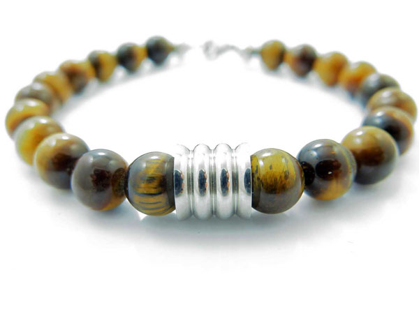 TIGERS EYE MENS BRACELET