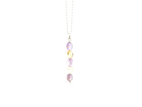 AMETRINE BEADS SILVER PENDANT