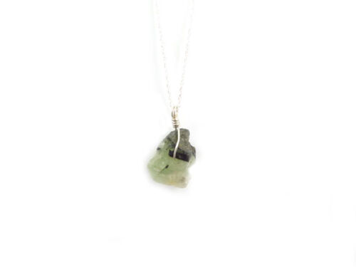 PREHNITE SILVER PENDANT