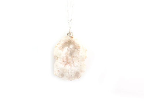 DRUZY QUARTZ GEODE PENDANT