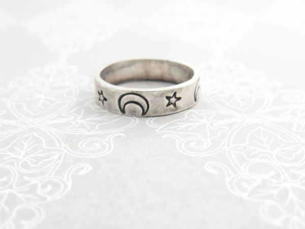 Celestial ring band