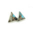 Abalone Turquoise triangle studs