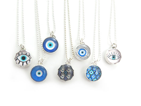 Glass Evil Eye pendants