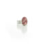 Rhodochrosite silver ring