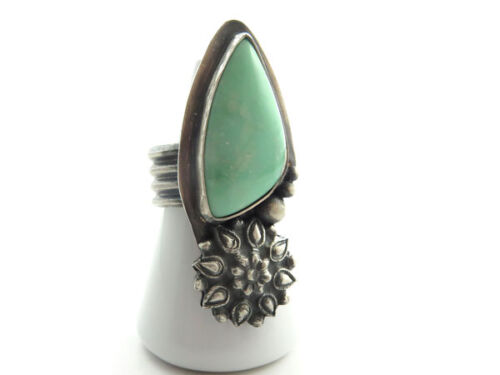 Variscite lotus ring