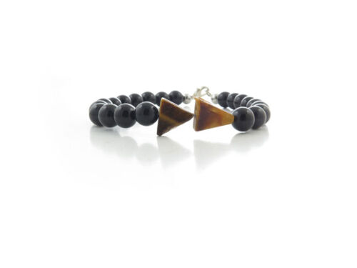 Onyx tiger eye bracelet