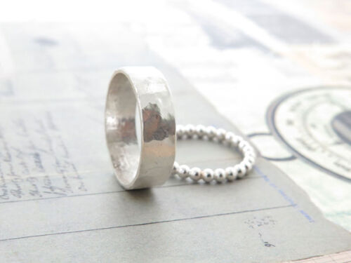 Hammered ring band set