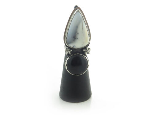 Merlinite onyx ring