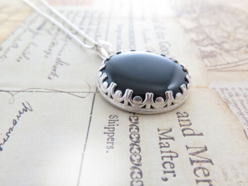 Onyx Raven pendant