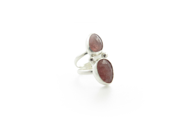 Strawberry Quartz ring