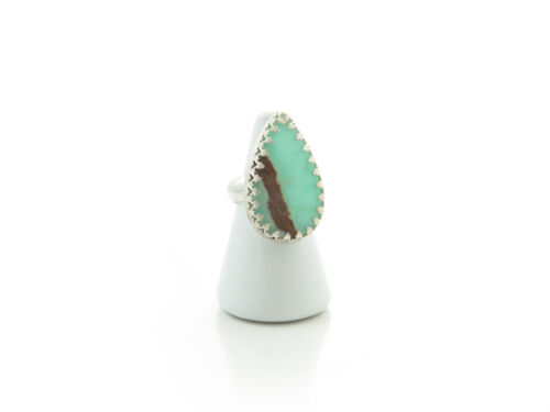 Teardrop Chrysoprase ring