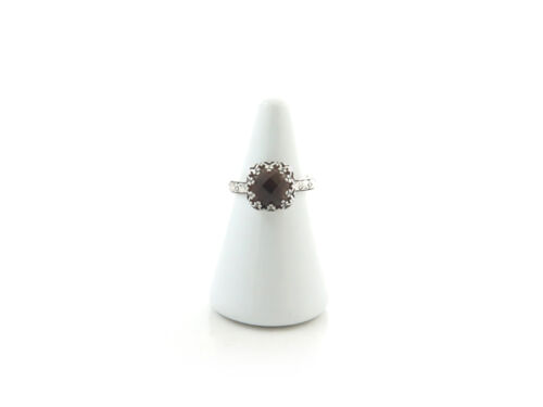 Smoky Quartz square ring