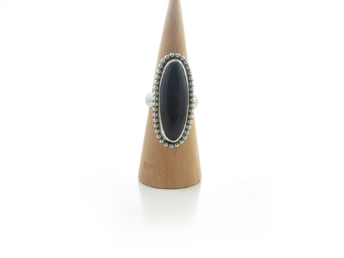 Black Onyx oval ring