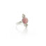 Round Rhodochrosite bubble ring