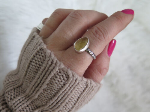 Citrine stacker ring