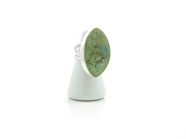 Natural Polychrome Turquoise ring