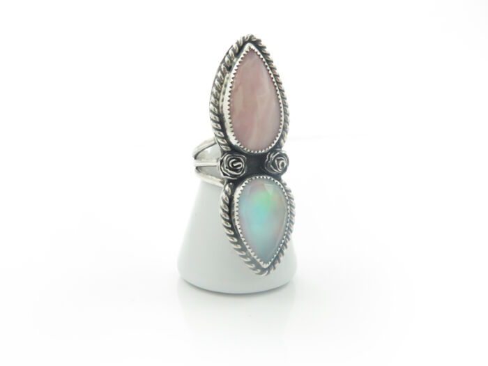 roses and opals ring