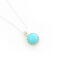 Round Kingman Turquoise pendant