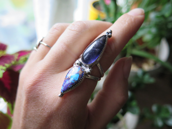 Iolite Mohave star ring