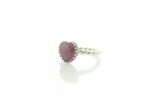 PINK SAPPHIRE HEART RING